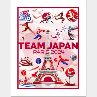 Team Japan - Paris 2024 Posters and Art